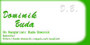 dominik buda business card